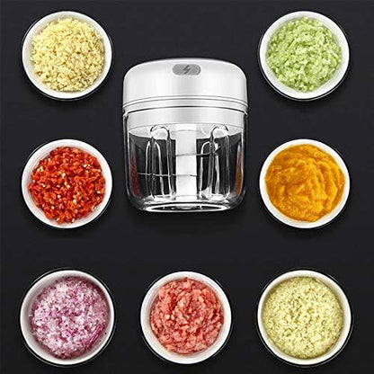 Picadora portatil de de verduras USB recargable