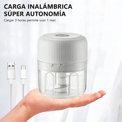 Picadora portatil de de verduras USB recargable
